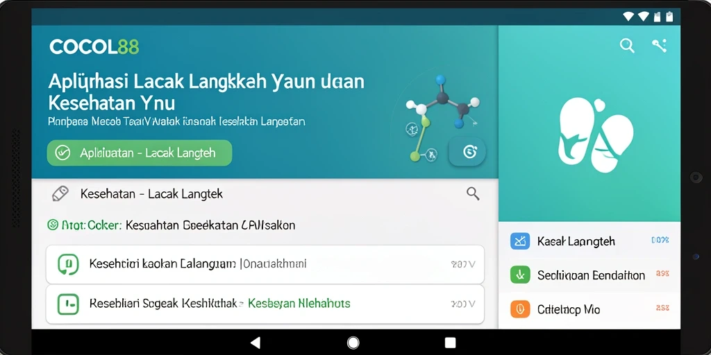 Antarmuka menarik COCOL88 dengan fitur Lacak Langkah