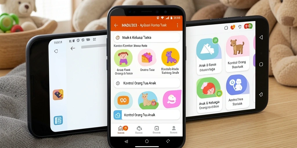 Antarmuka MADU303 dengan fitur Kontrol Orang Tua yang intuitif.